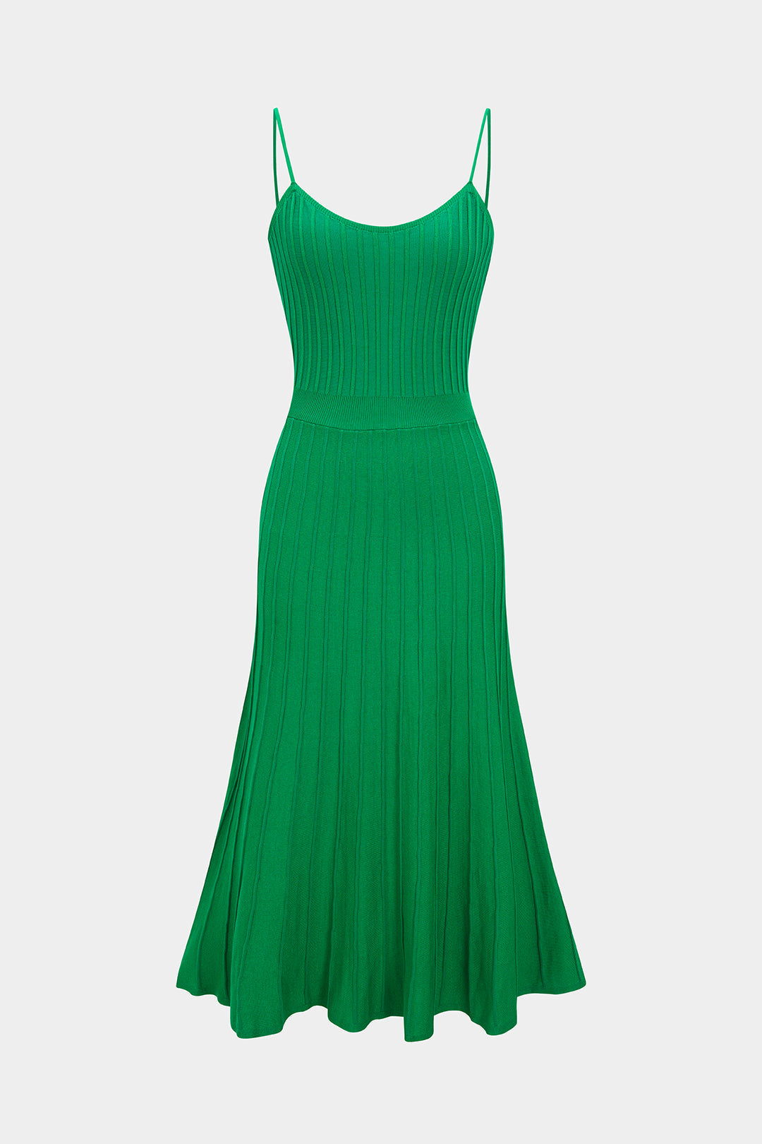 Knitted Pleated Strap Slip Sleeveless Maxi Dress