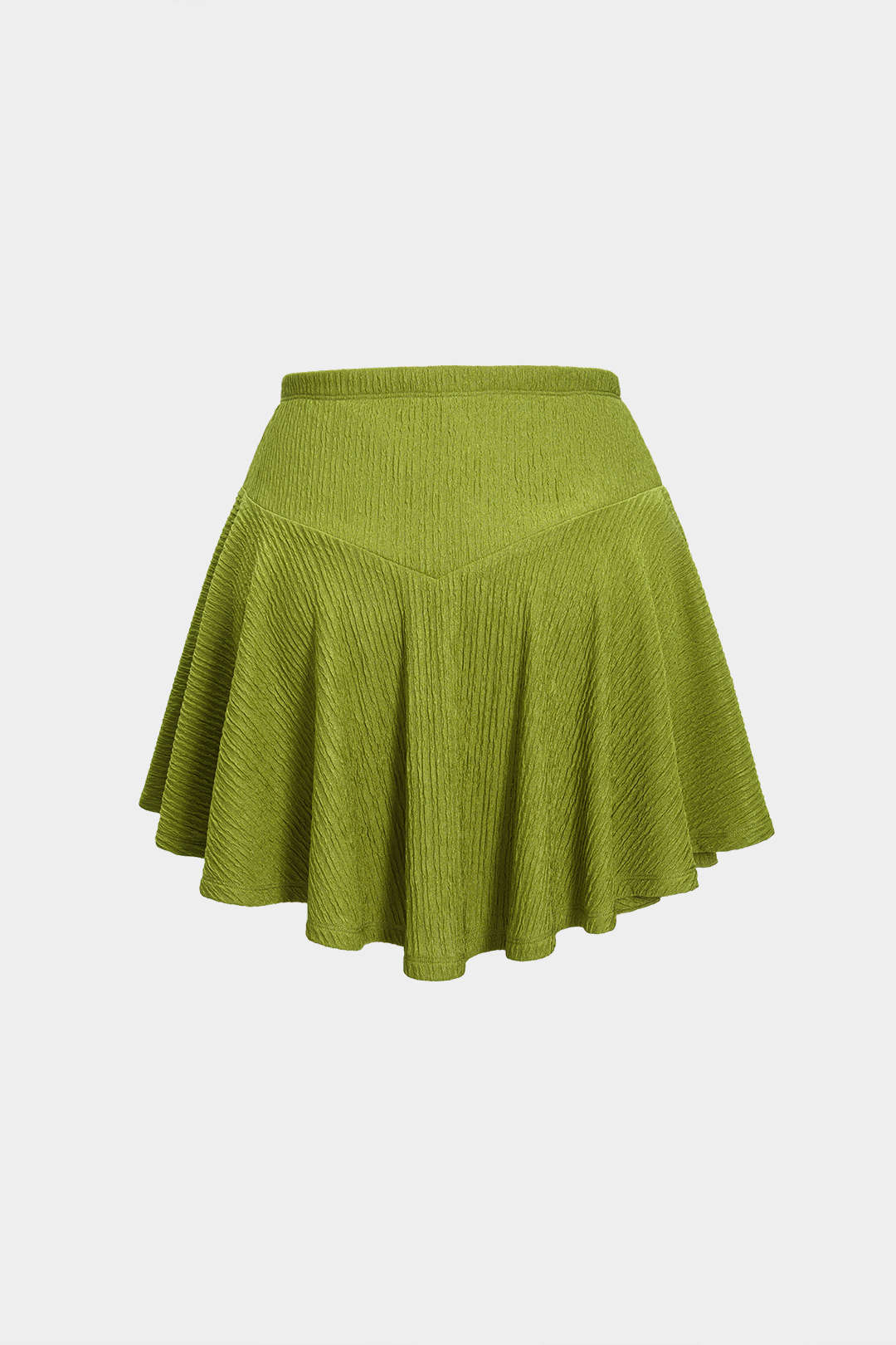 Asymmetrical Tank Top And Ruched Skirt Set