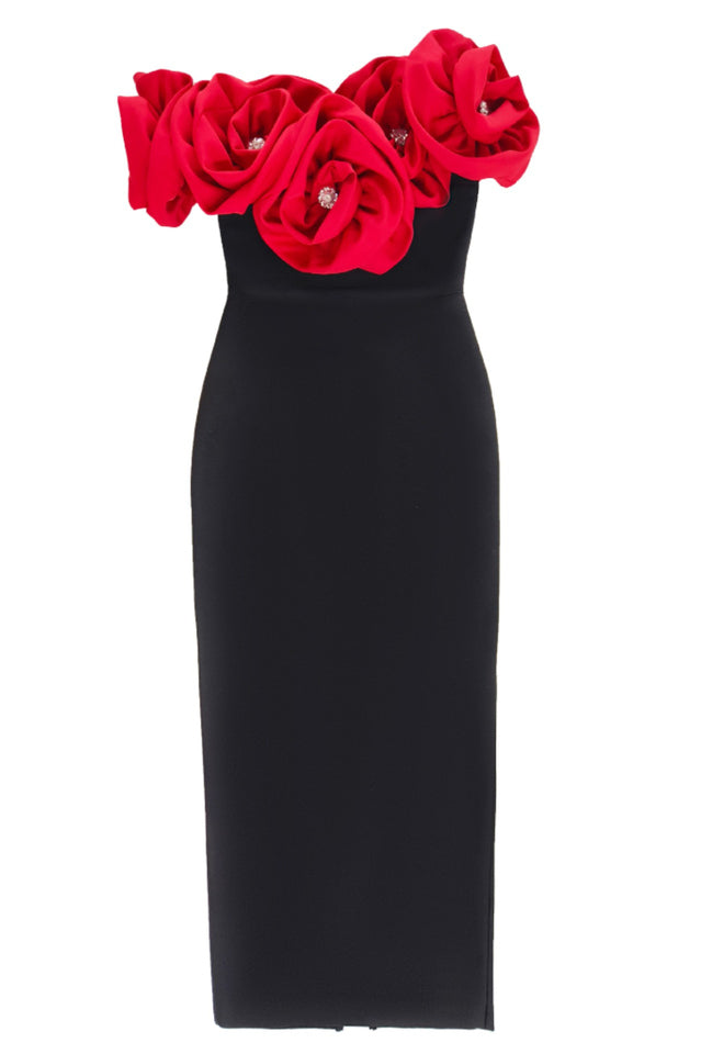 Solene Flower Bandage Dress