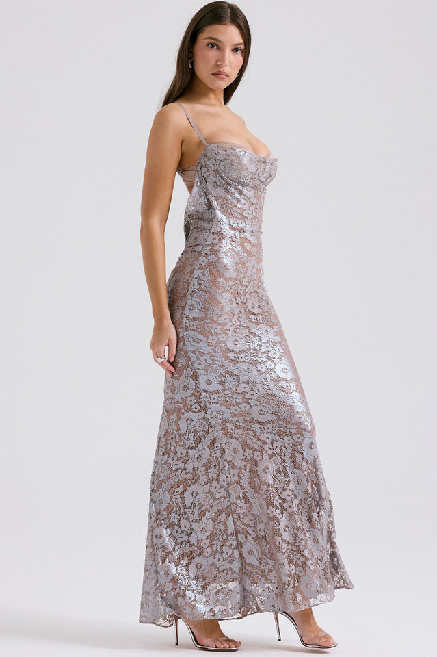 Azzurra Ice Blue Lace Dress