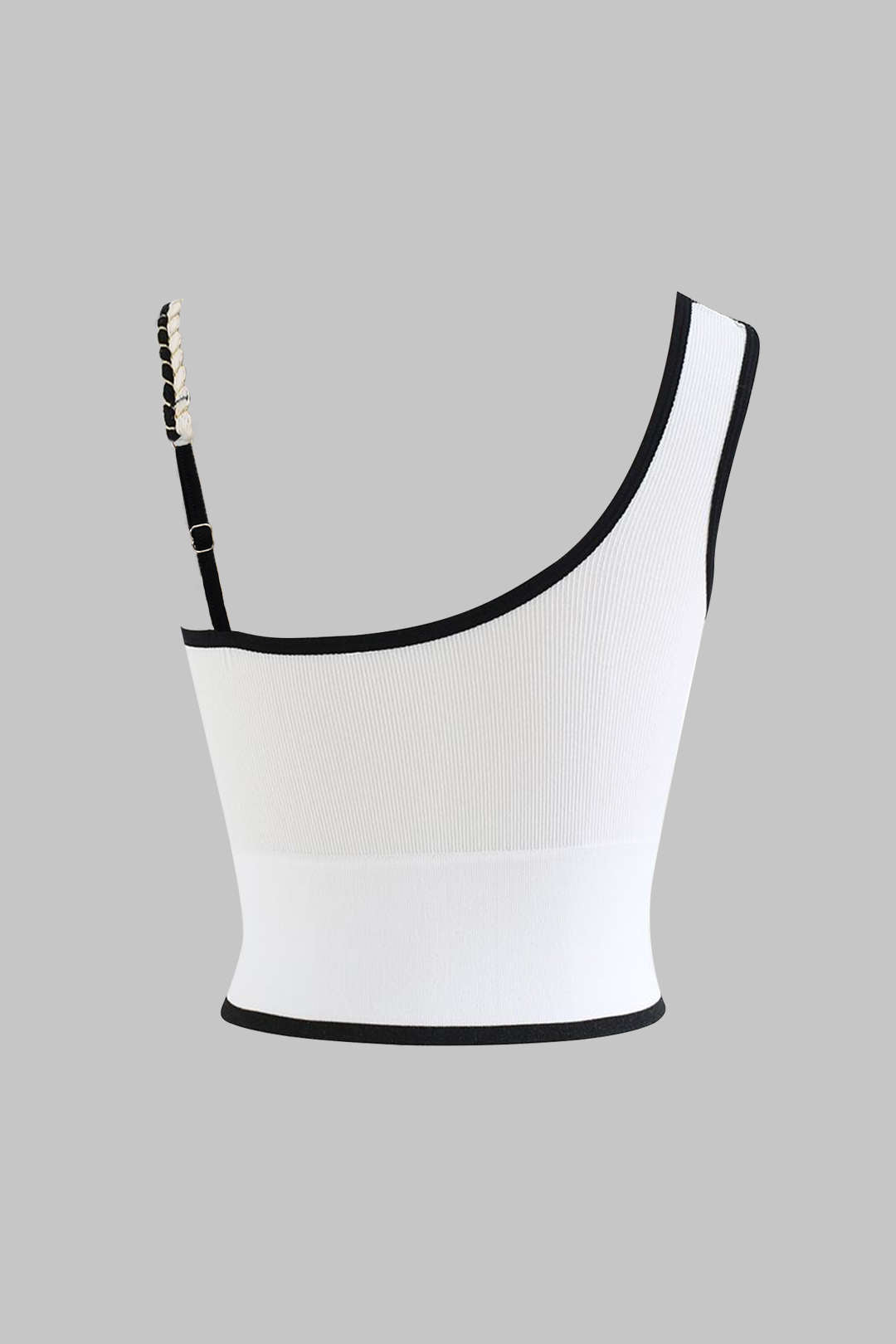 Contrast Asymmetrical Cami Top