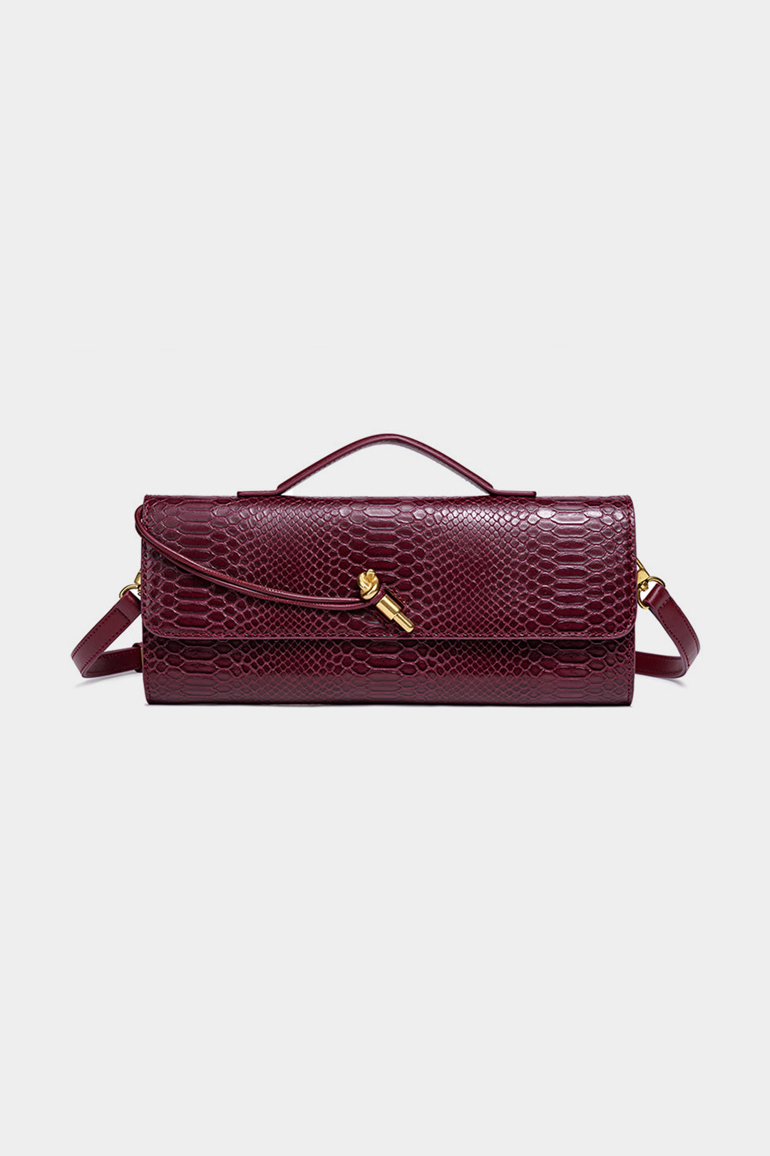 Snake Texture Cross-Body Bag