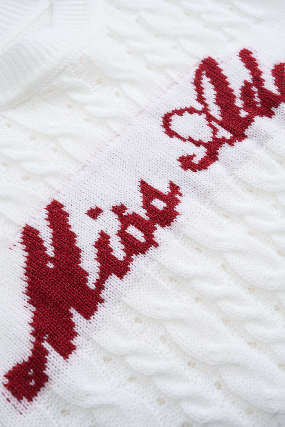 Knit Letter Print Tank Top
