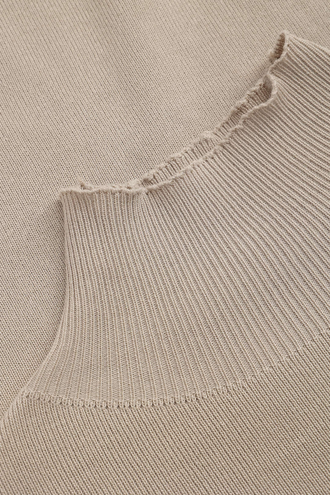 Knit Cape And Mock Neck Long Sleeve Top And Wide Leg Trousers Set