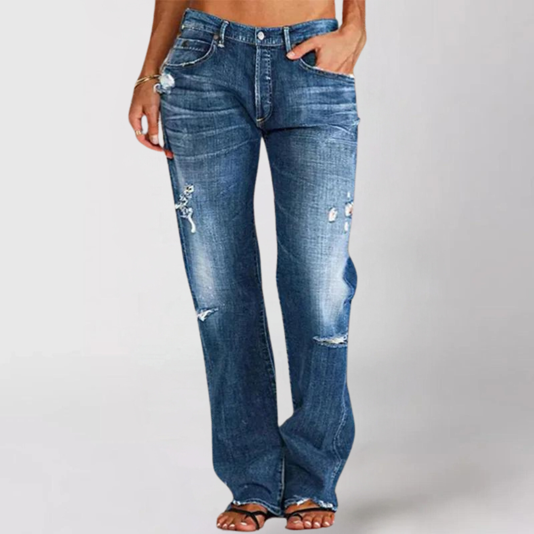 Viktoriaâ„?Wide-Cut Denim Jeans