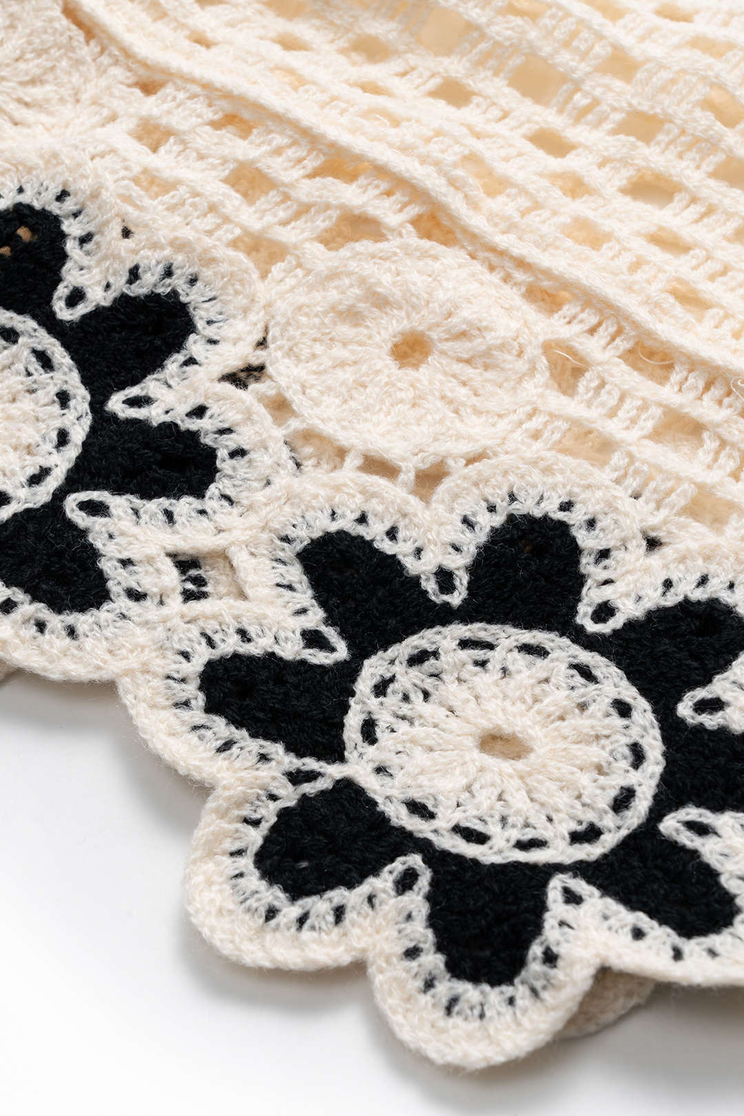 Knitted Cut Out Sleeveless Crochet Tank Top