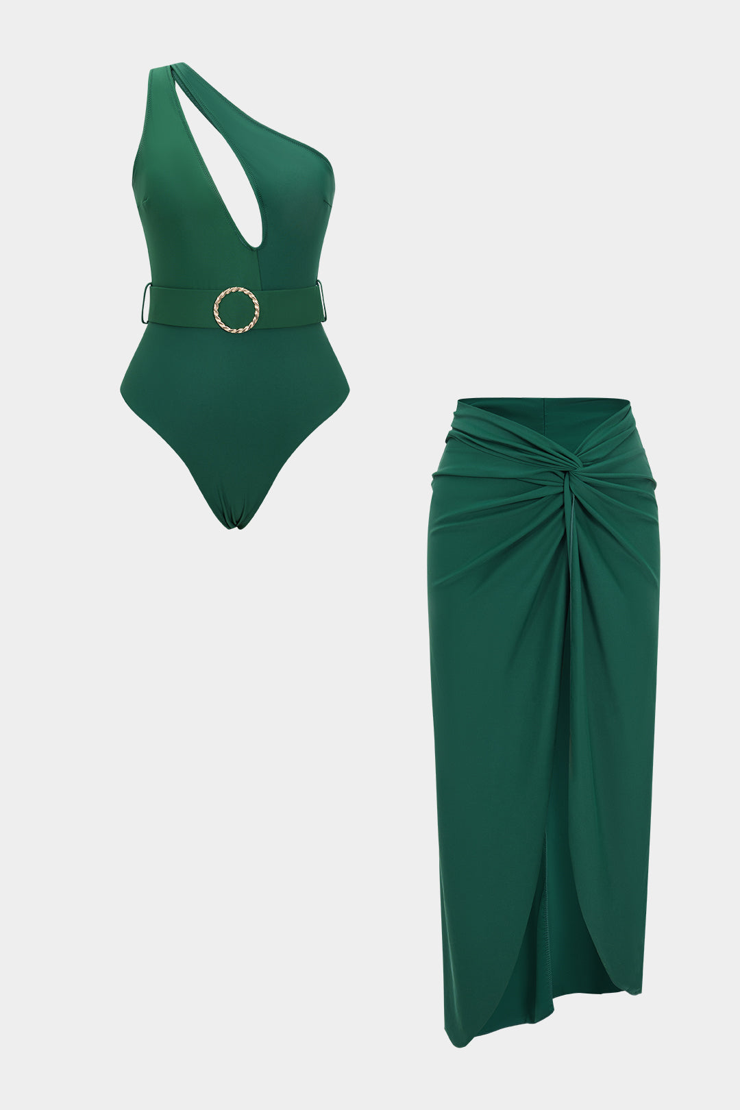 Cut Out Belted Bikini Set