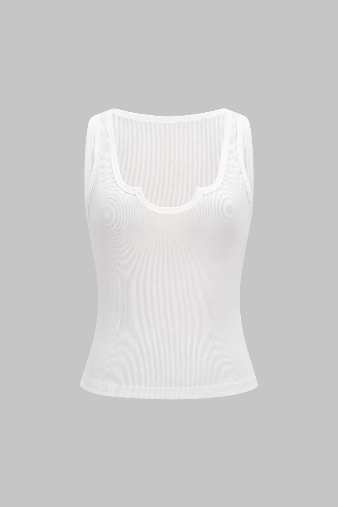Ribbed Sleeveless Tank Top