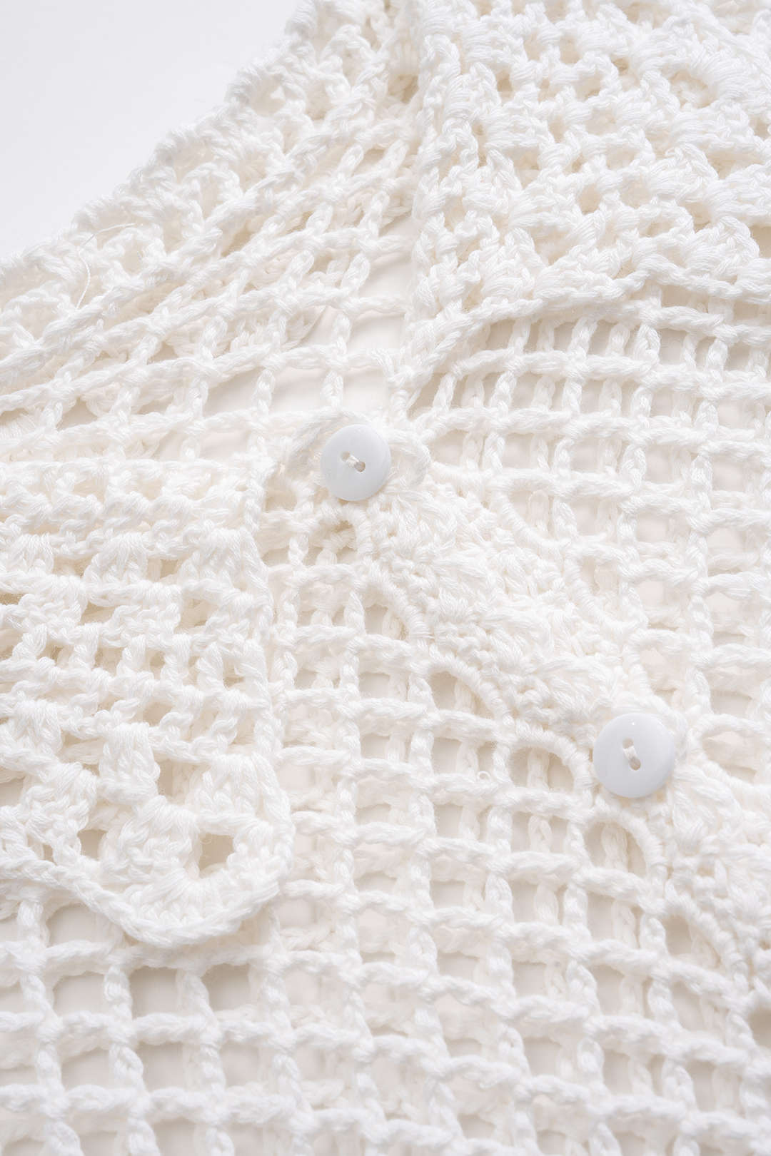 Knit Hollow Out Short-Sleeve Top