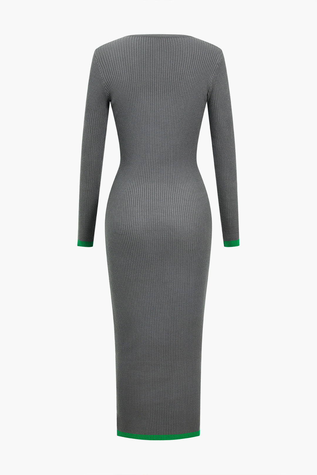 Contrast Cut Out Knit Dress