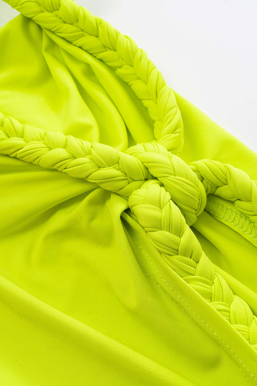 Ruched Cut Out Twist Tie Knot Slit Maxi Dress