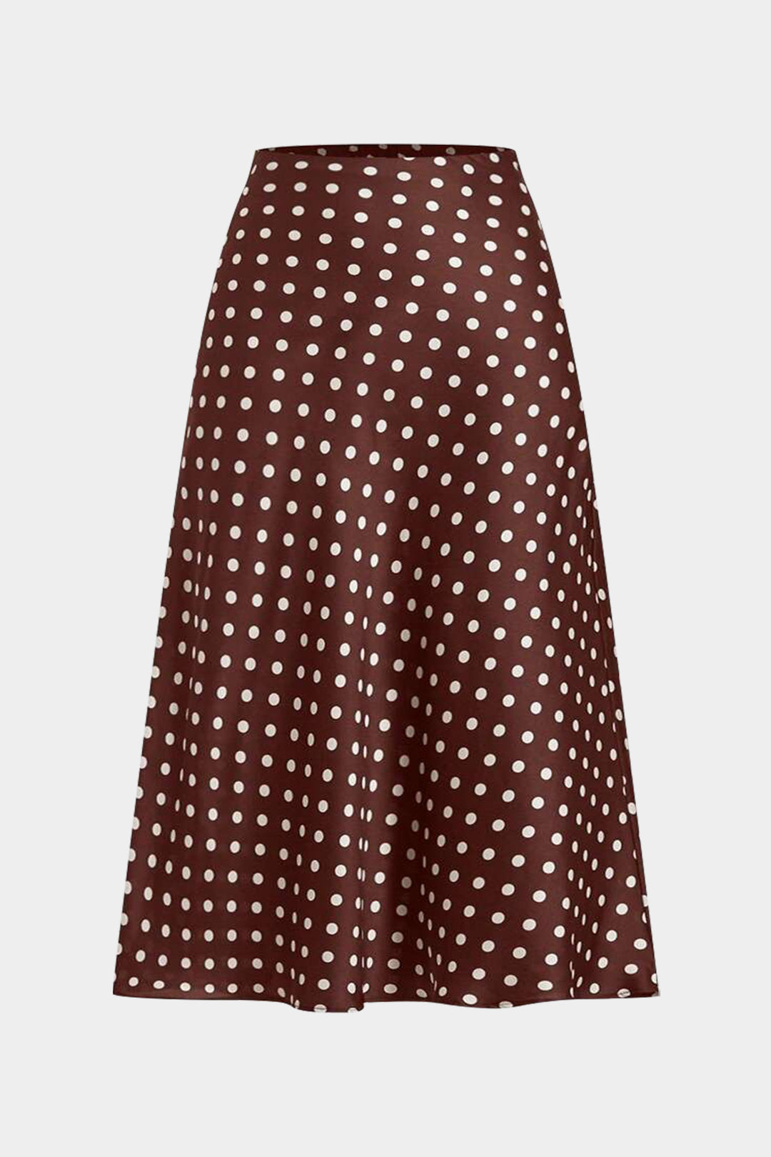 Plus Size Polka Dots Print Skirt