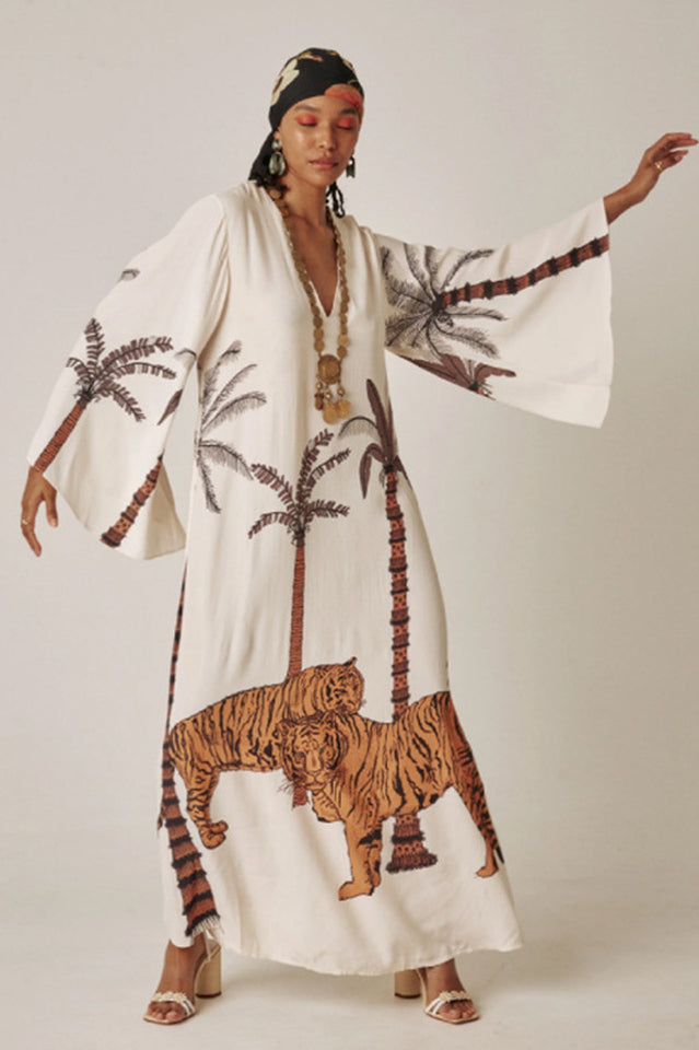 Brigitte One Of A Kind Ikat Maxi Kimono