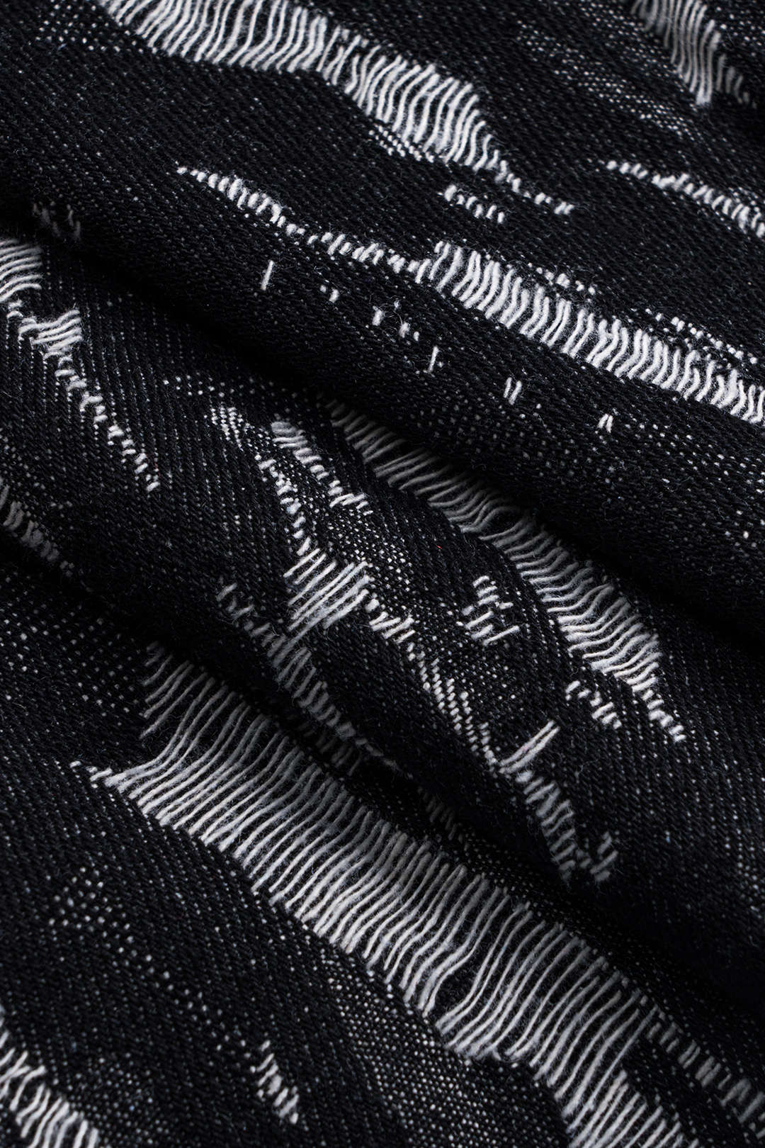 Jacquard Denim Metal Belt Zipper Skirt