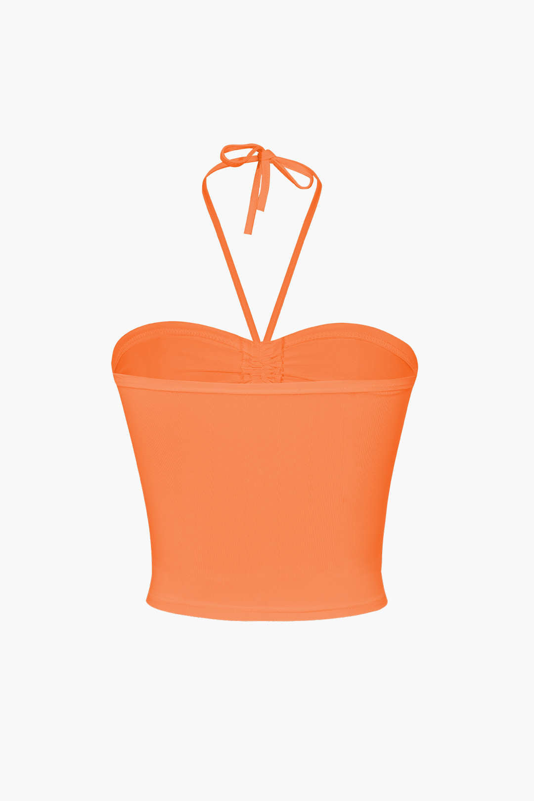 Basic Halter Neck Ruched Cami Top