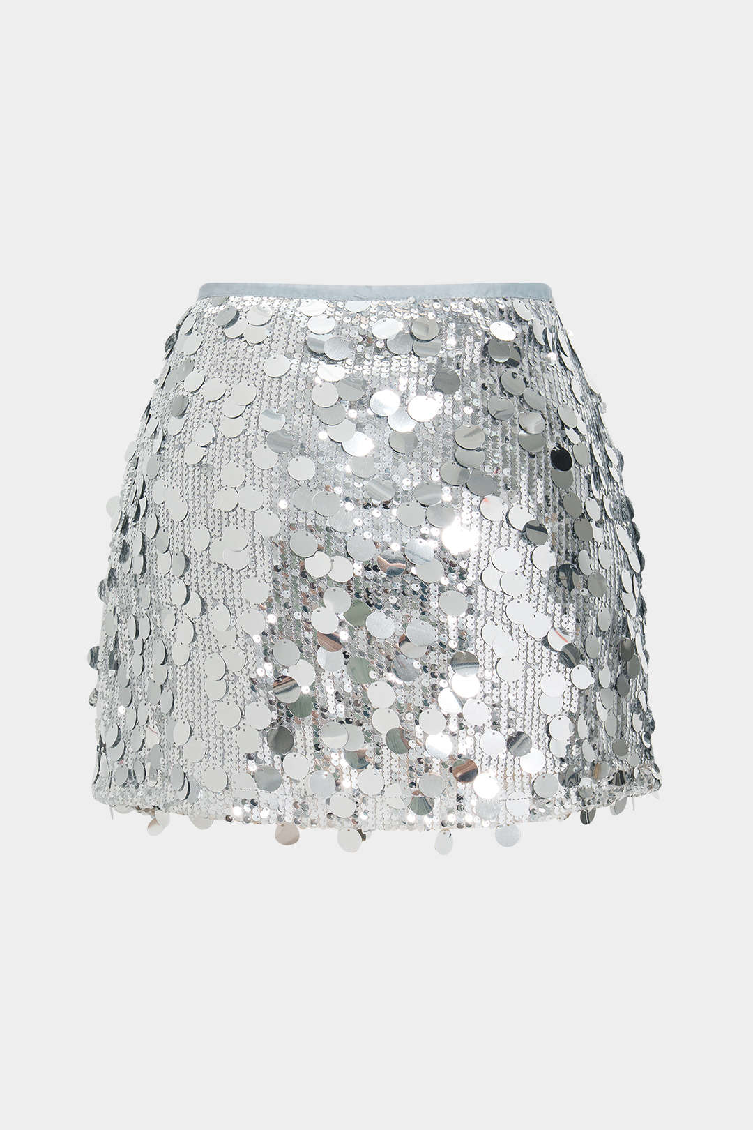 Sequin Mesh Mini Skirt