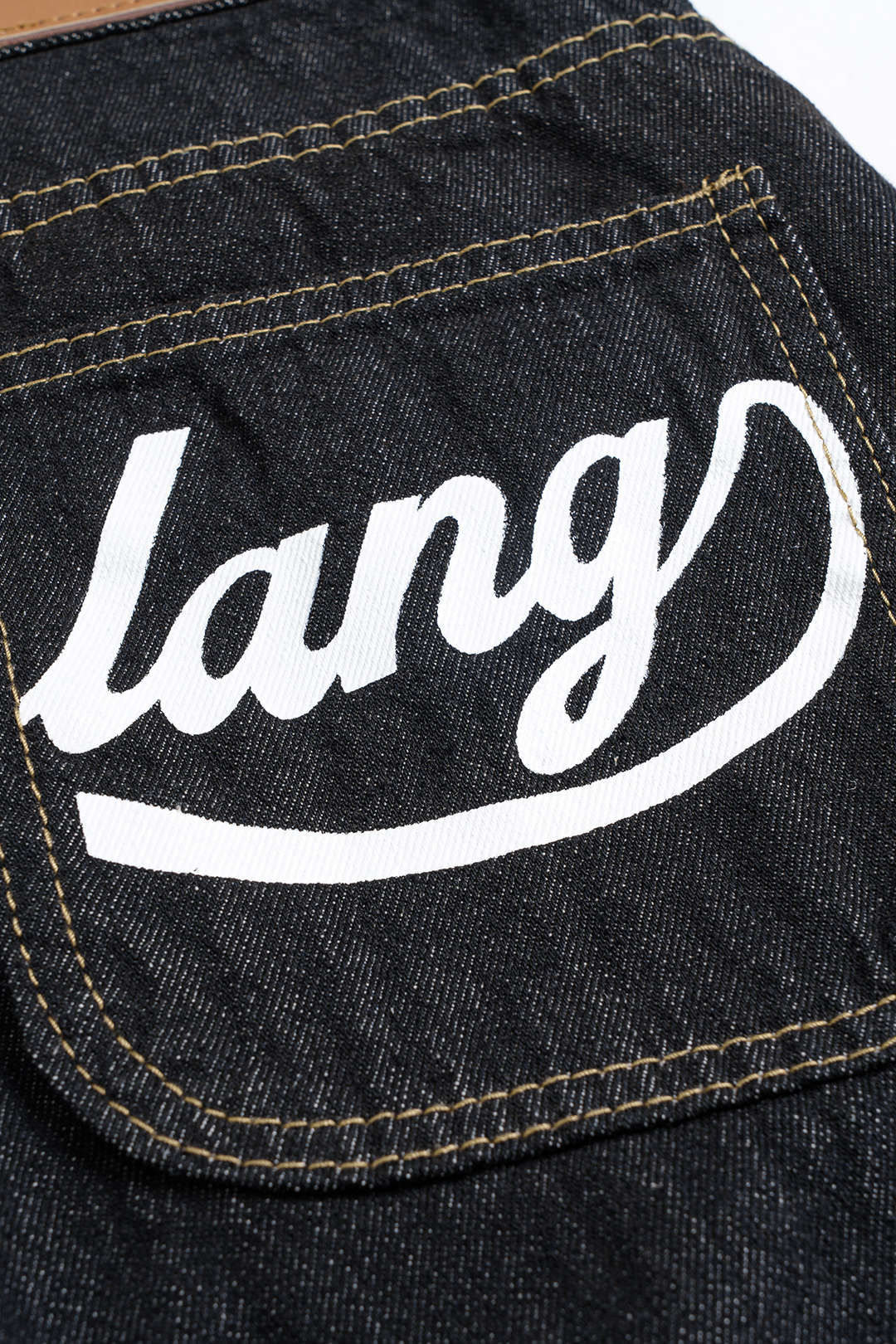 Letter Print Barrel Jeans