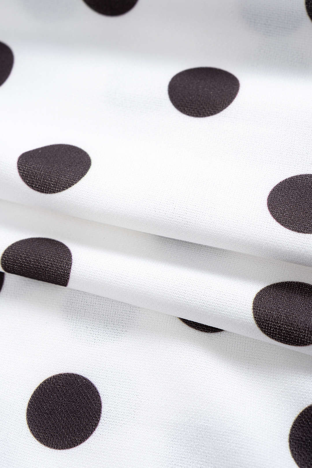 Polka Dots Print Strapless Ruched Tube Top