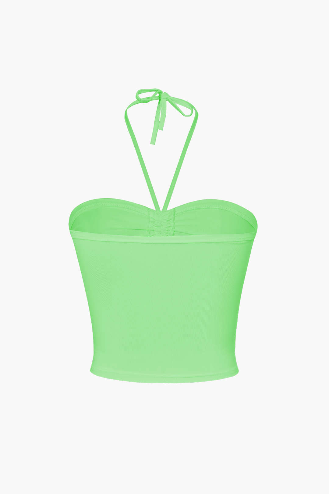 Basic Halter Neck Ruched Cami Top