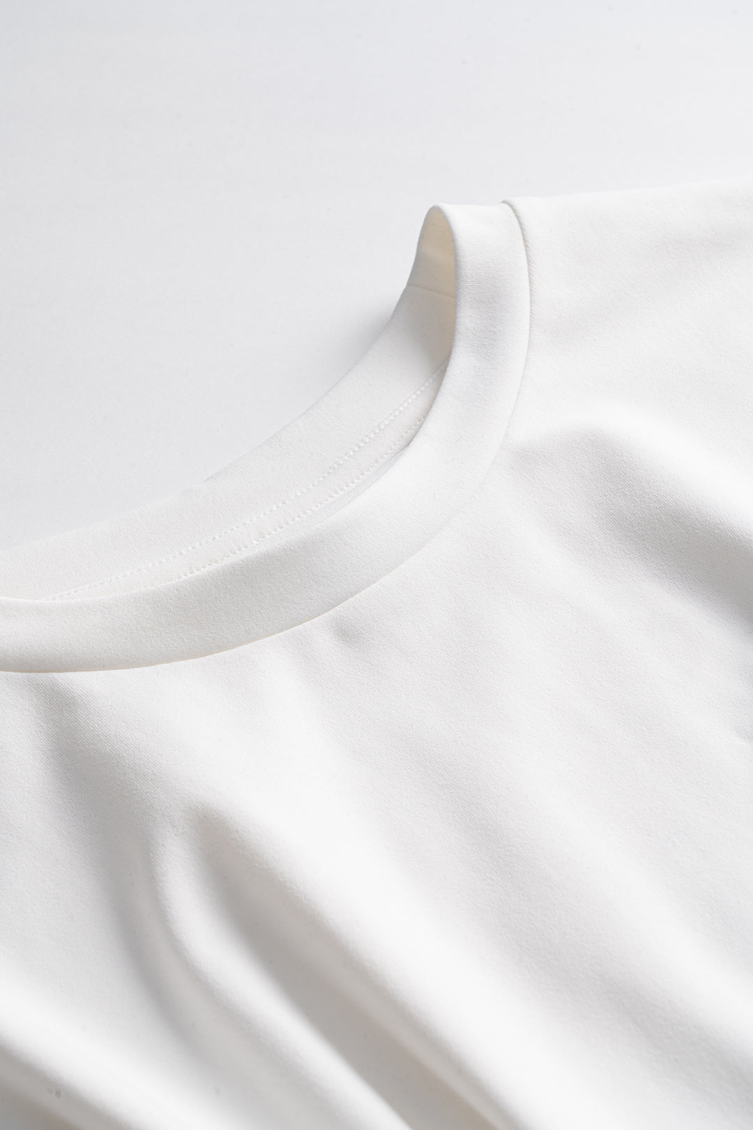 Solid Ruched T-Shirt