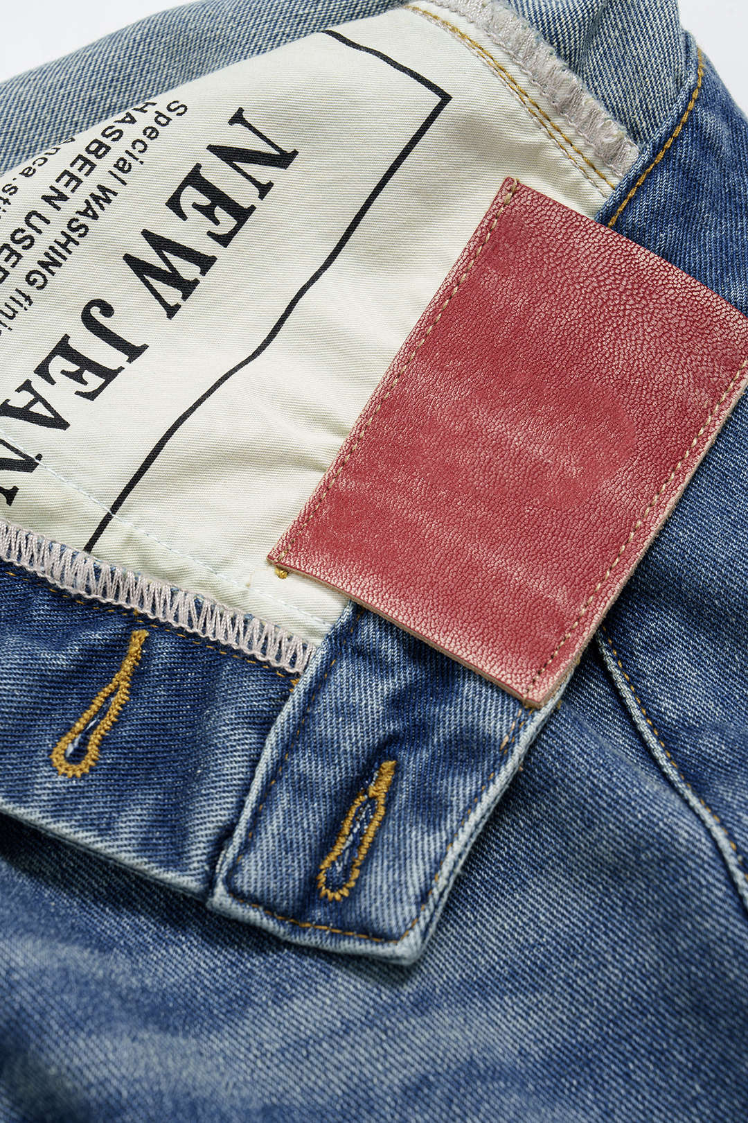 Denim Asymmetrical Pocket Shorts