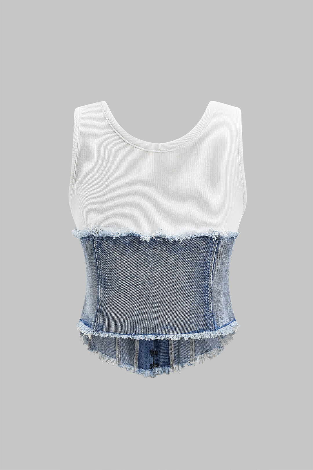 Denim Patchwork Tank Top