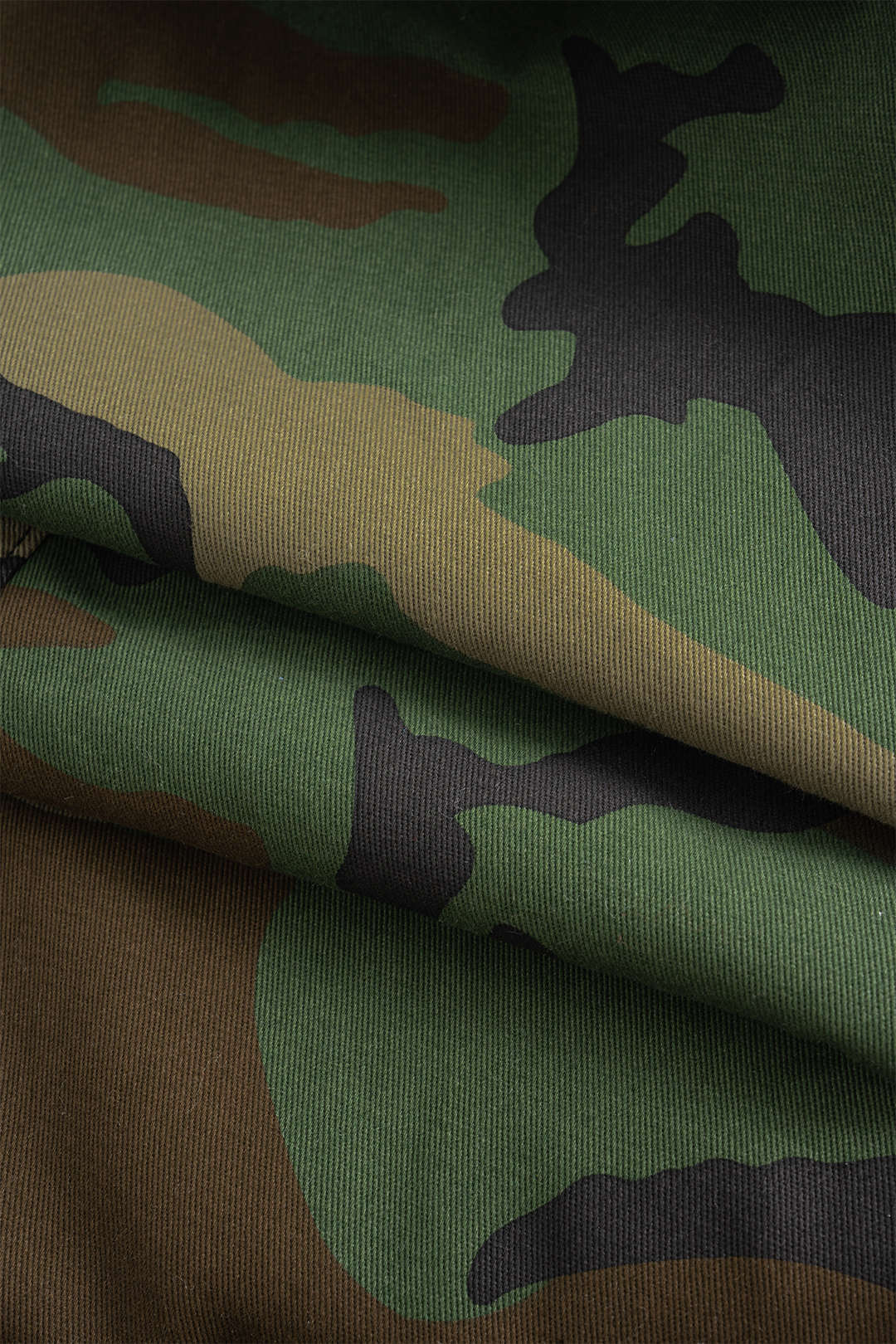 Camo Print Denim Pocket Trousers