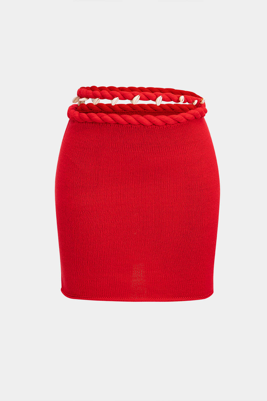 Knit Braided Decor Skirt