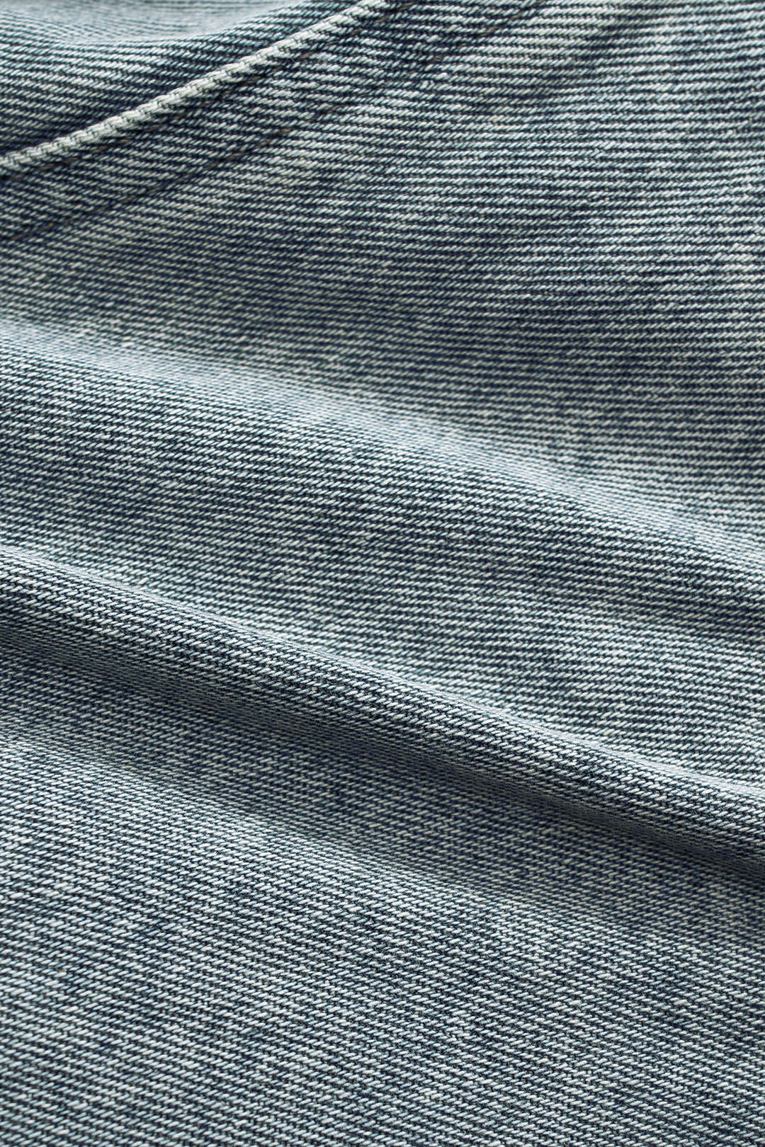 Denim Ruched Flap Pocket Skirt