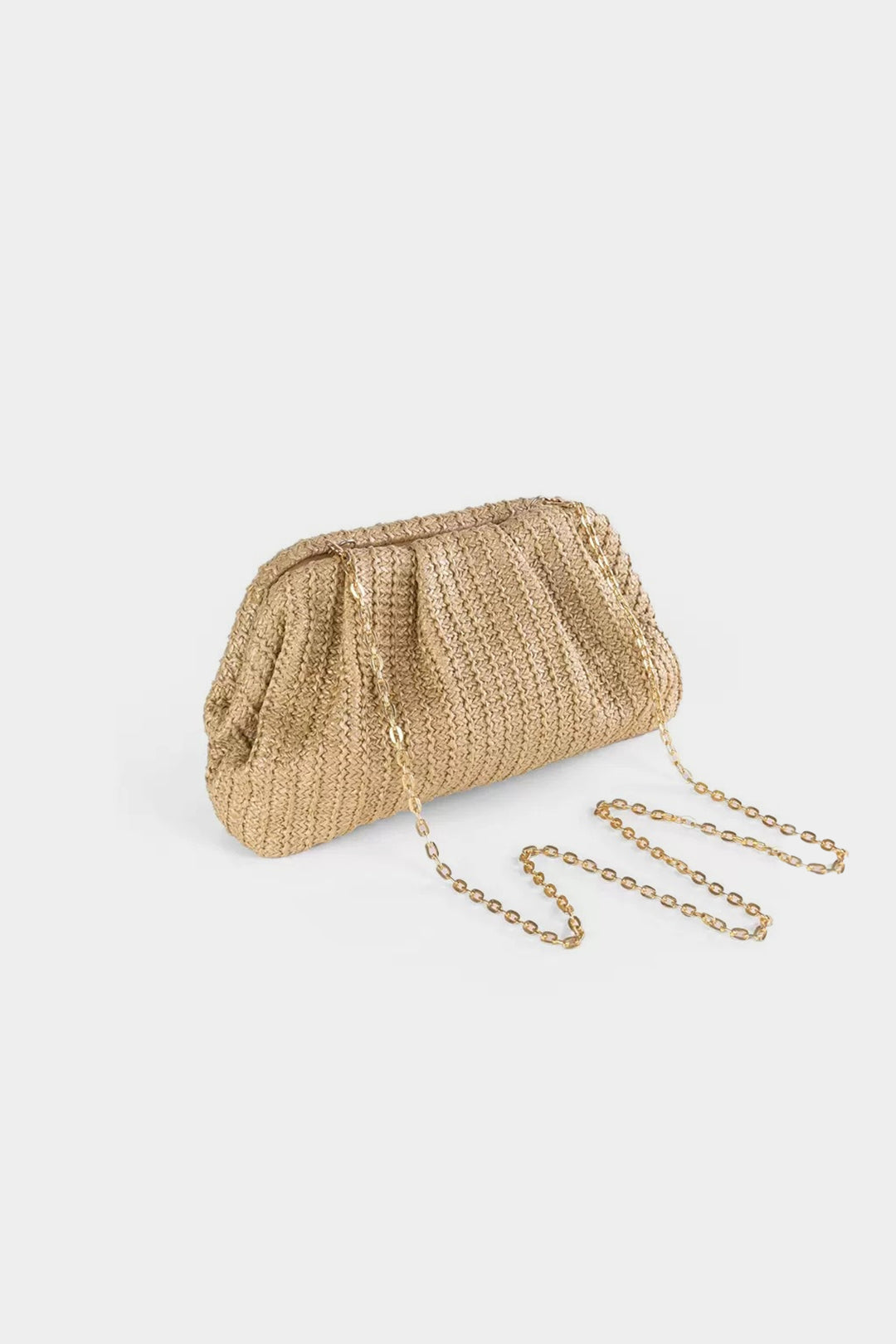 Straw Texture Clutch Bag