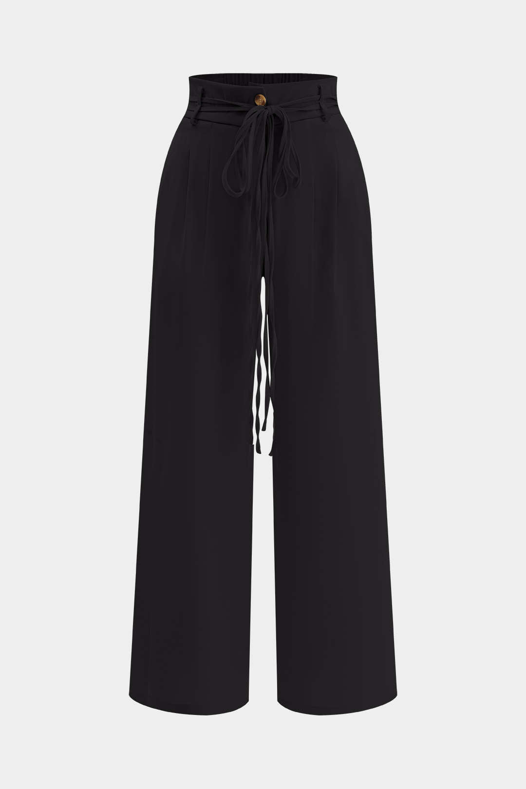 High Waist Tie-Up Trousers