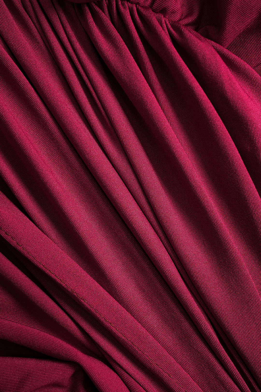 Ruched Twist Knot Long Sleeve Maxi Dress