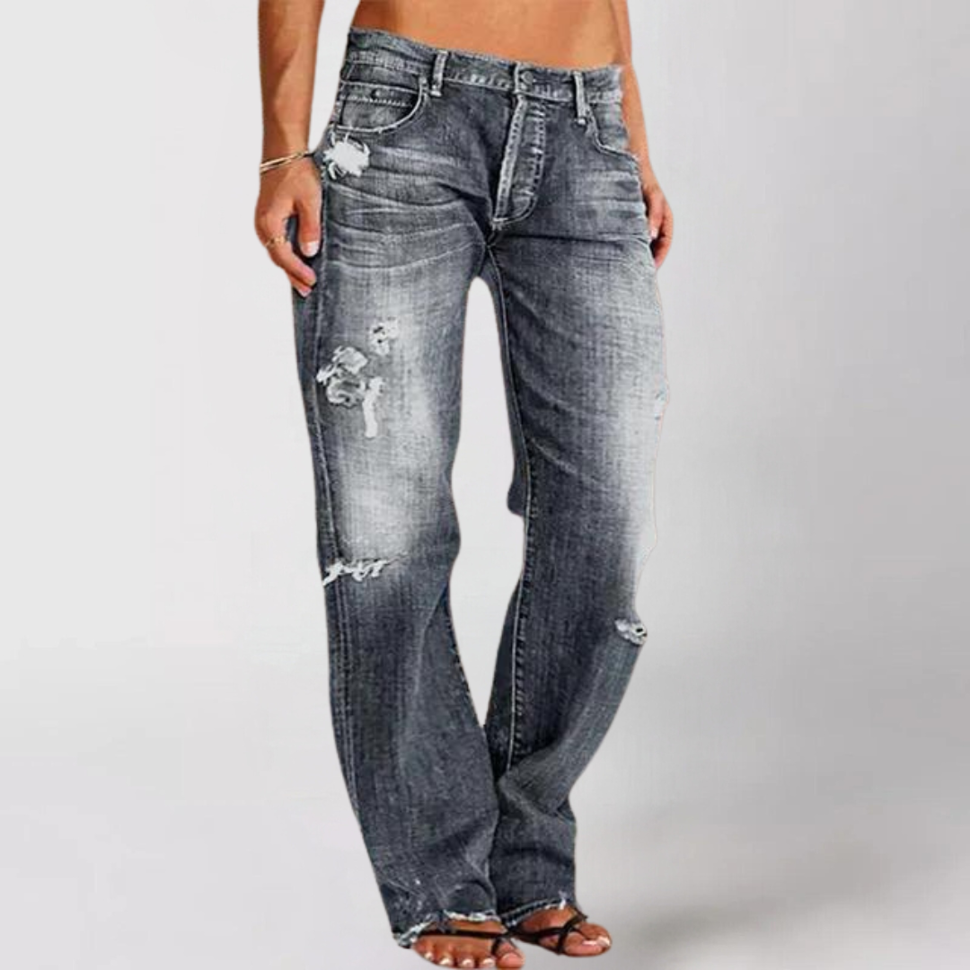 Viktoriaâ„?Wide-Cut Denim Jeans