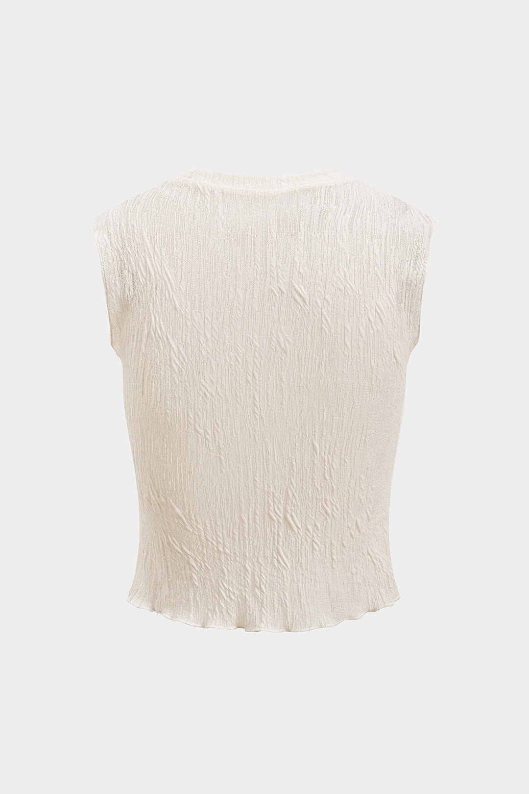 Textured Sleeveless Tank Top