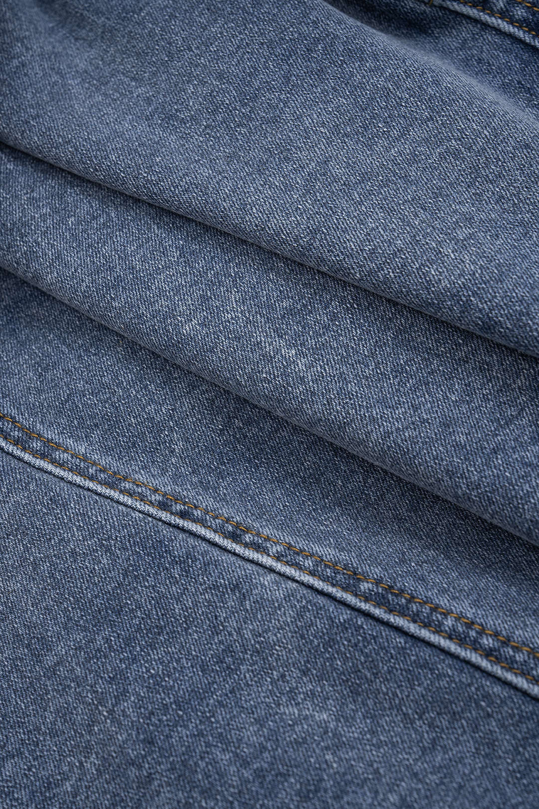Denim Asymmetry Button Skirt