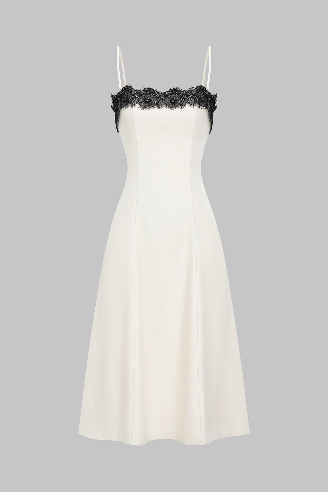 Lace Patchwork Sleeveless Slip Maxi Dress