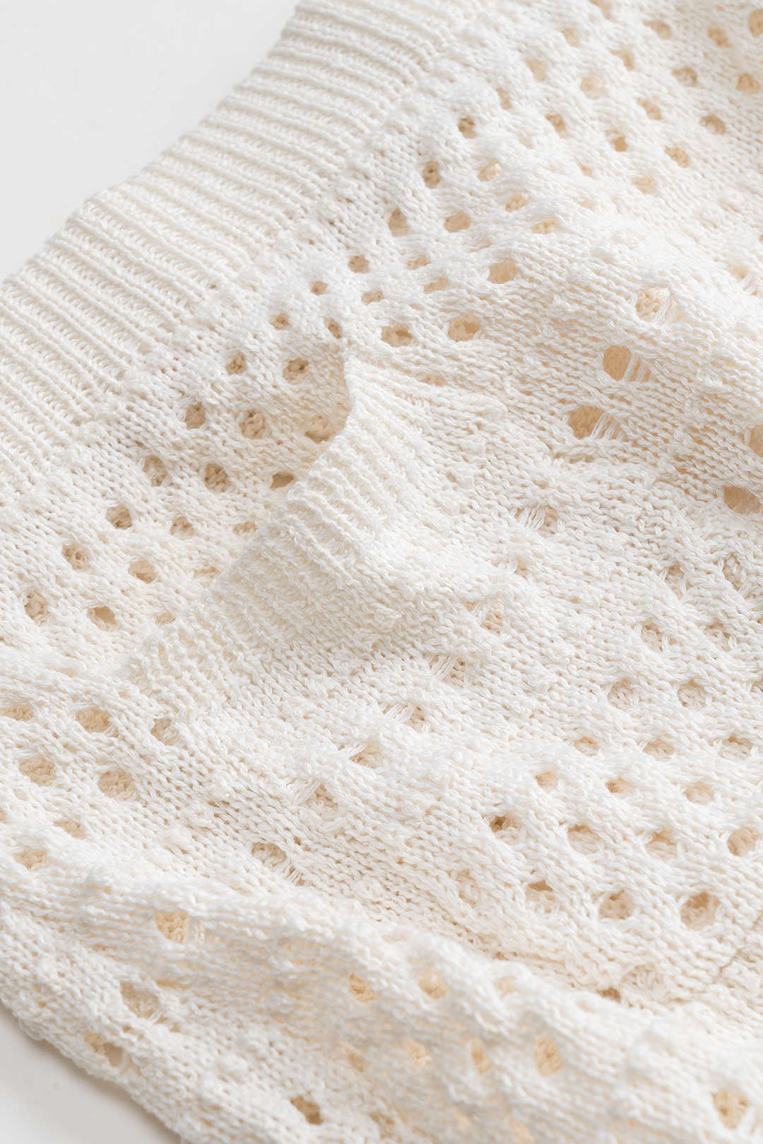 Hollow Out Knit Tank Top And Skirt Set