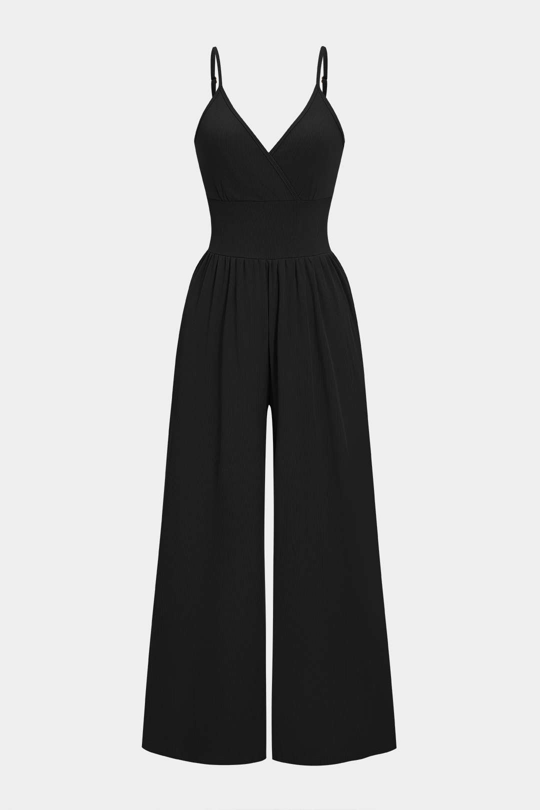 High Waist Wide Leg Sleeveless Jumpsuit