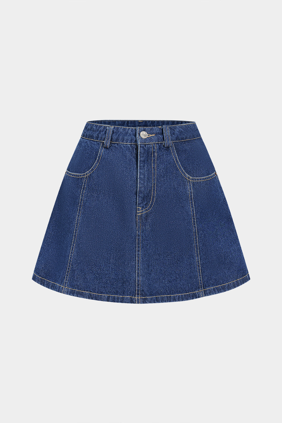 Denim High Waist Skirt