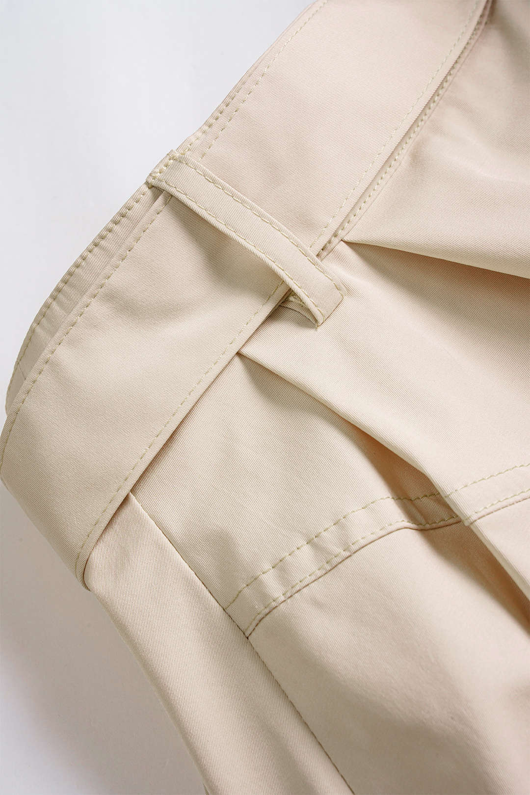 Solid Belted Shorts