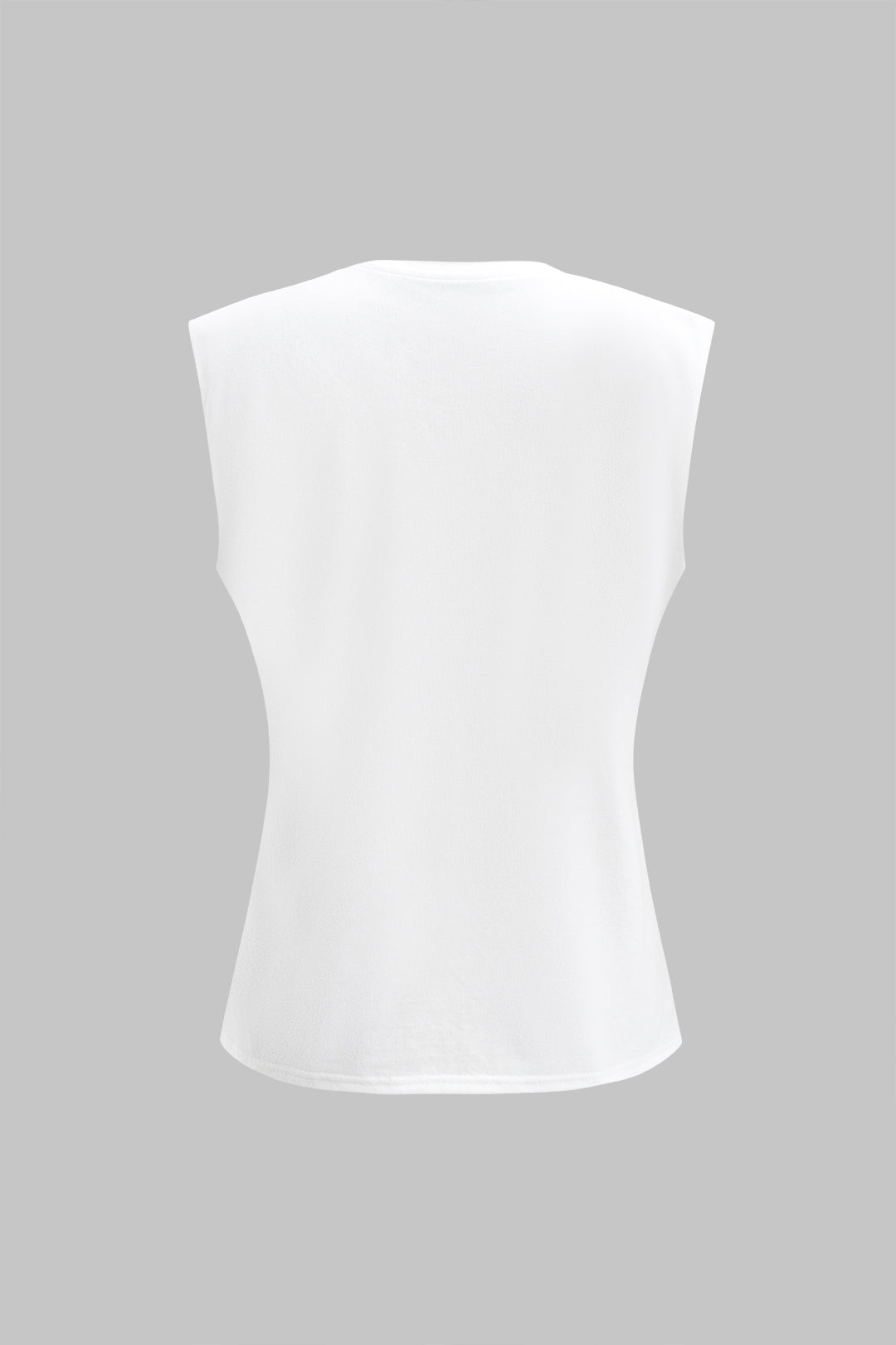 Coconut Palm Car Letter Print Tank Top