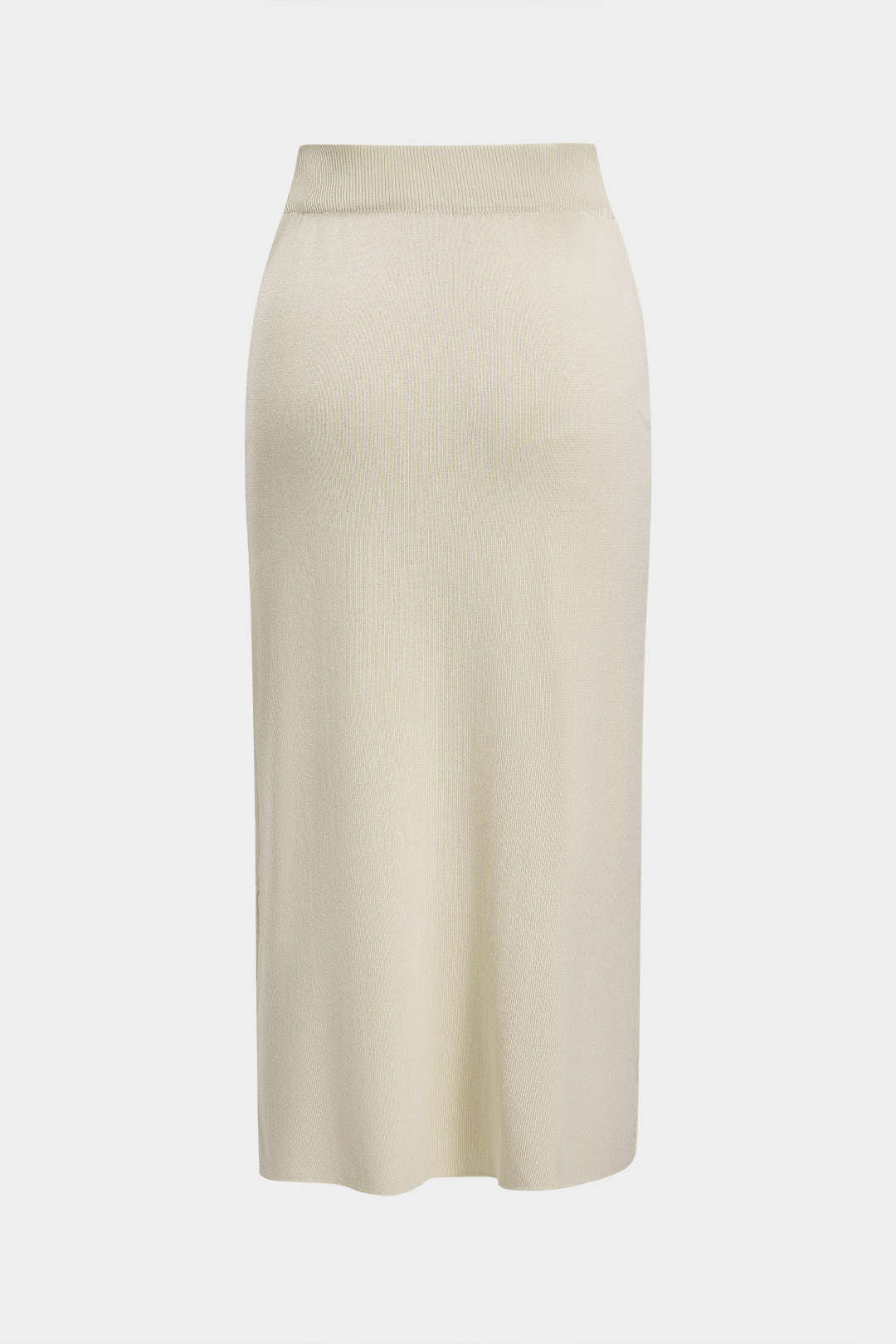 Knit Metallic Detail Tank Top And Skirt Set