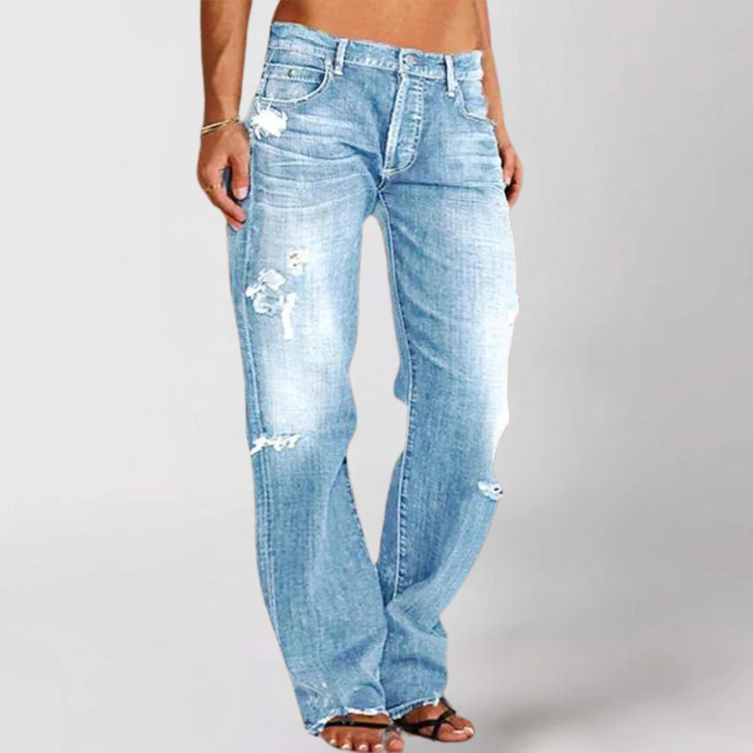 Viktoriaâ„?Wide-Cut Denim Jeans