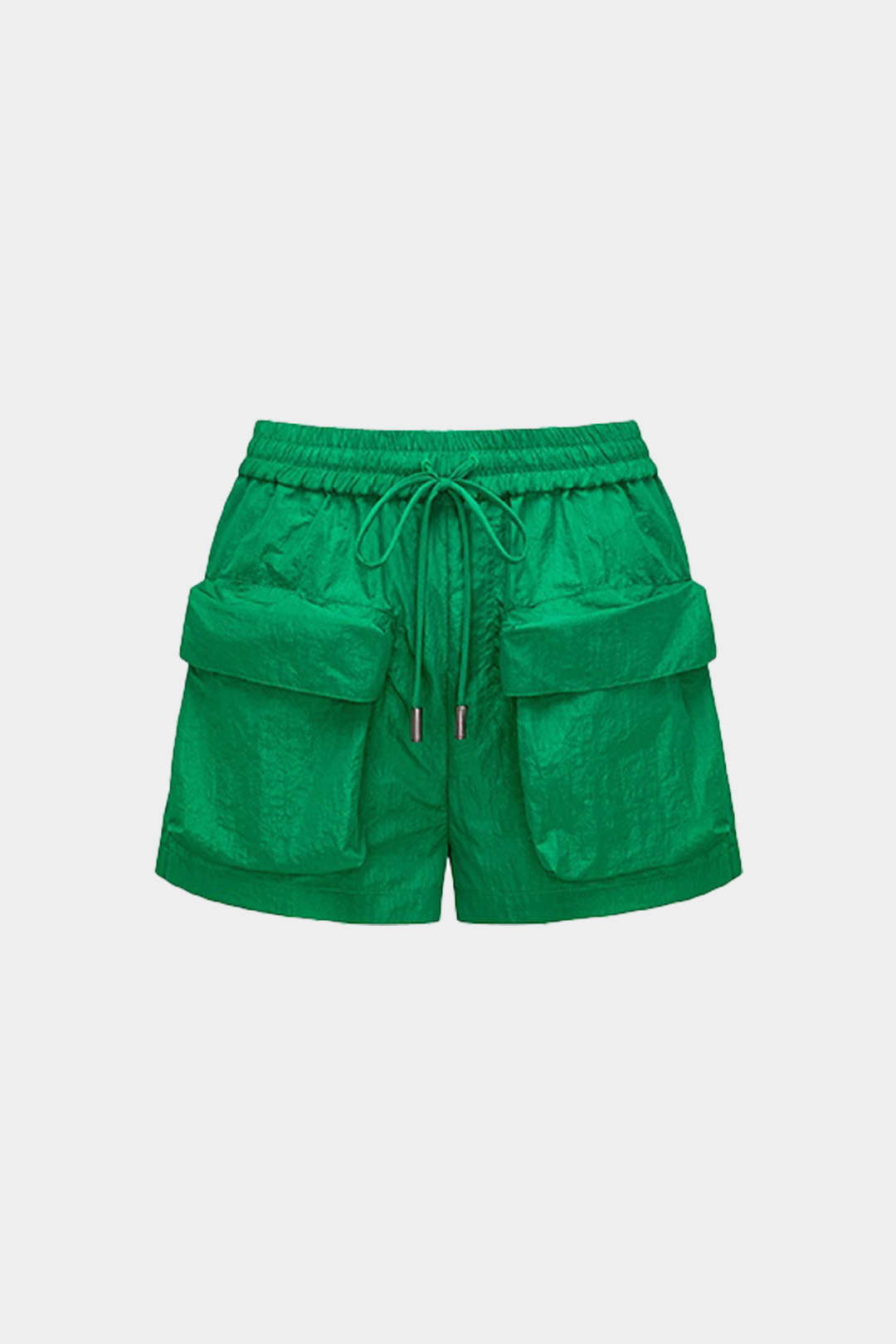 Solid Flap Pocket Shorts