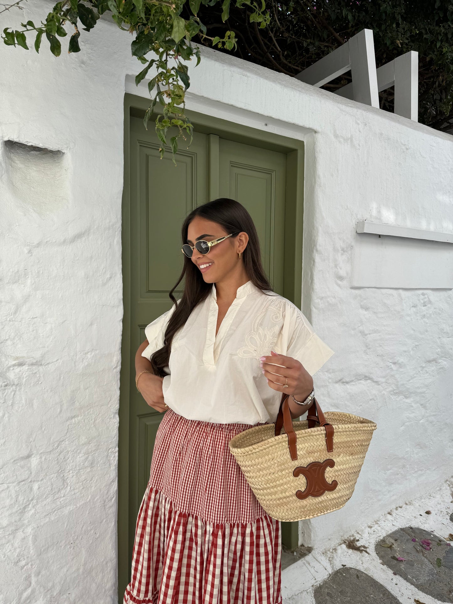 Blouse crème Julie manche courte