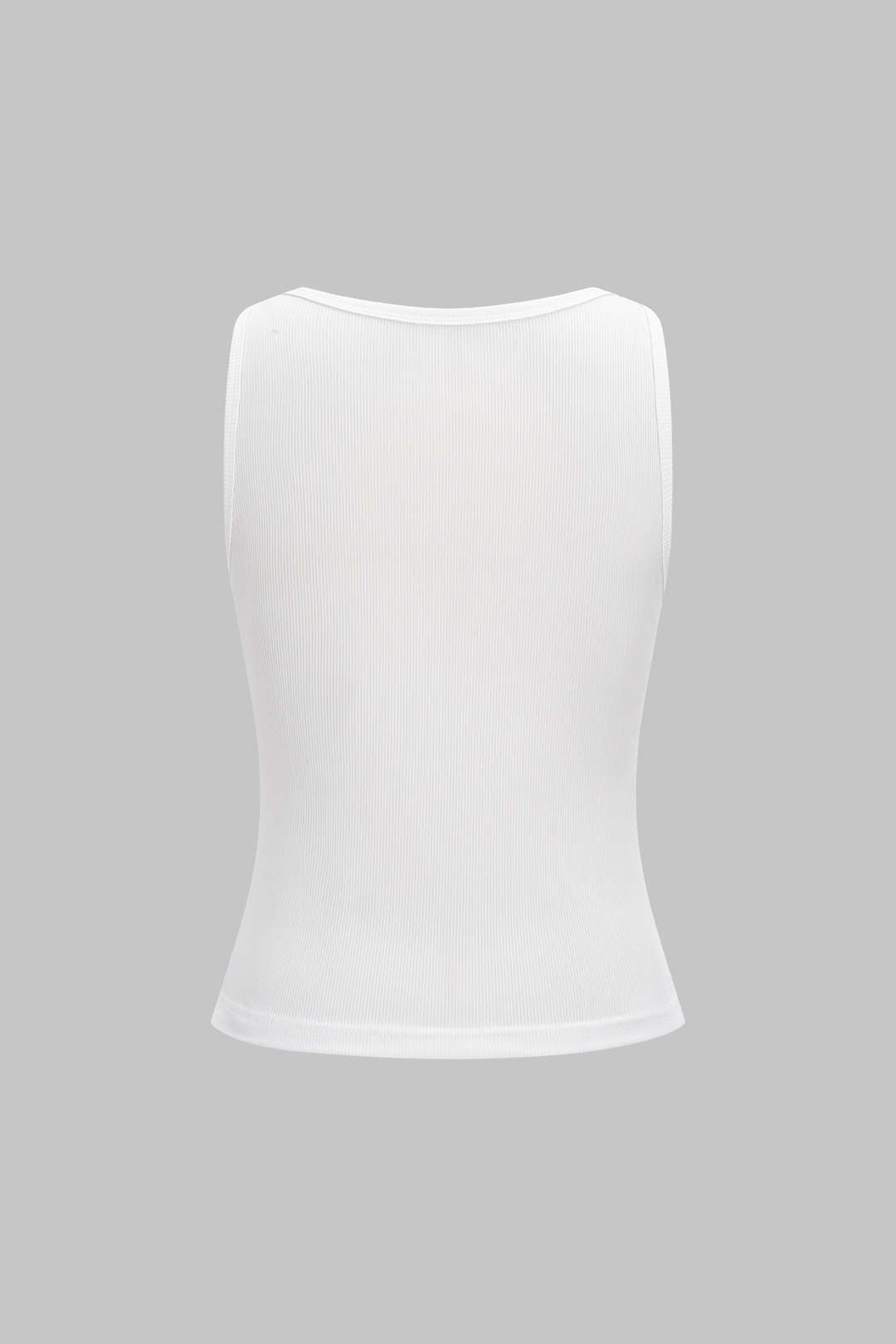 Ribbed Sleeveless Tank Top