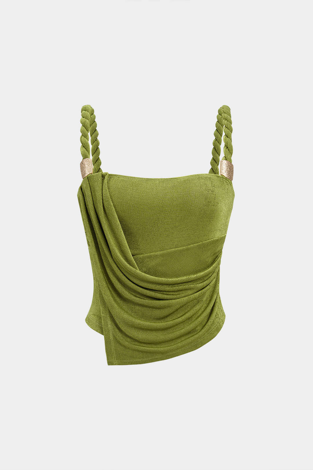 Ruched Twist Knot Slip Cami Top