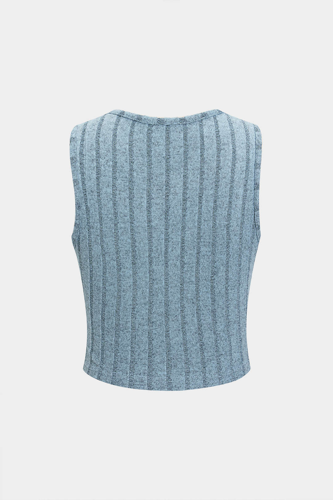 Basic Solid Knit Tank Top And High Waist Pants Set
