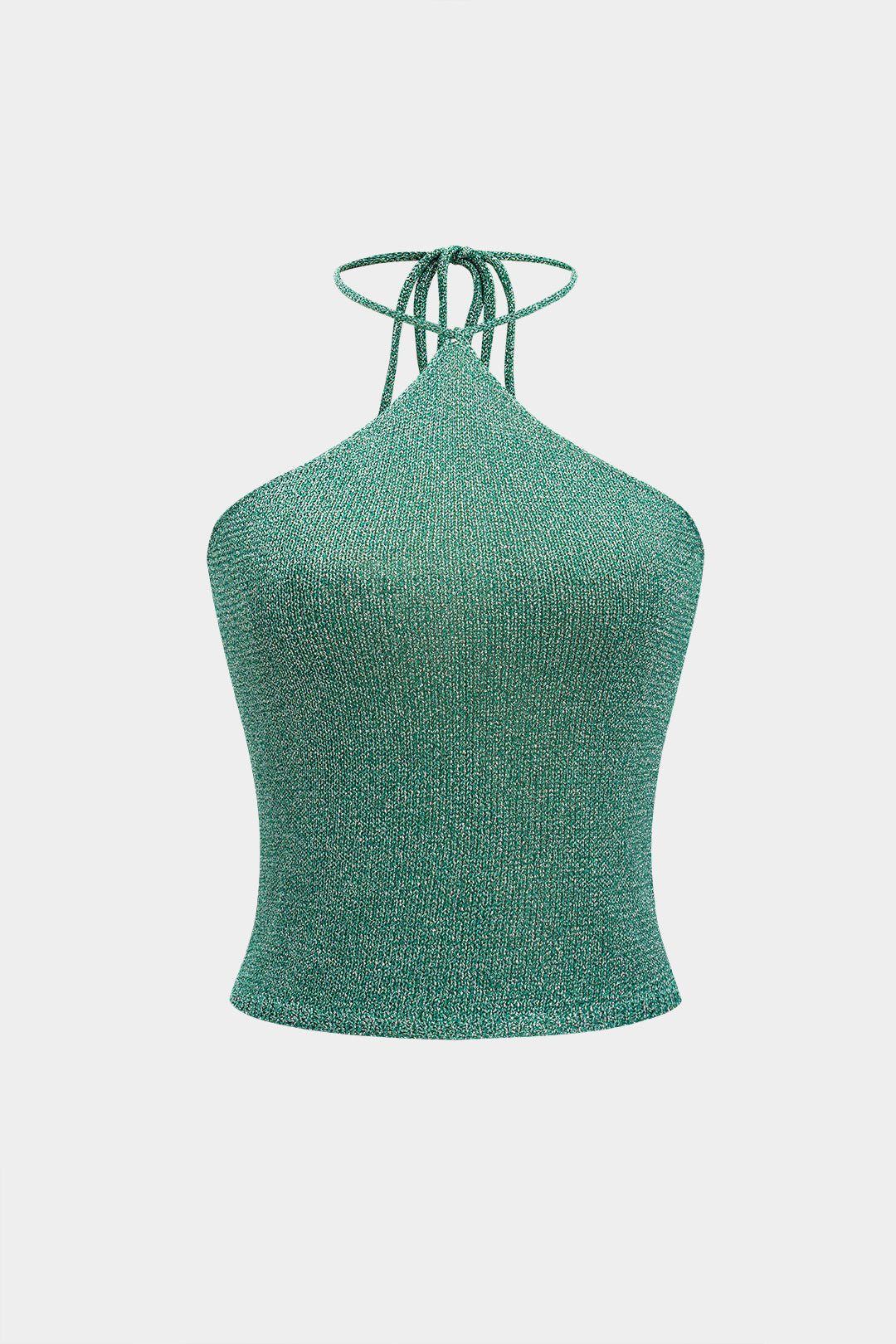 Knit Halter Tie-Back Cami Top