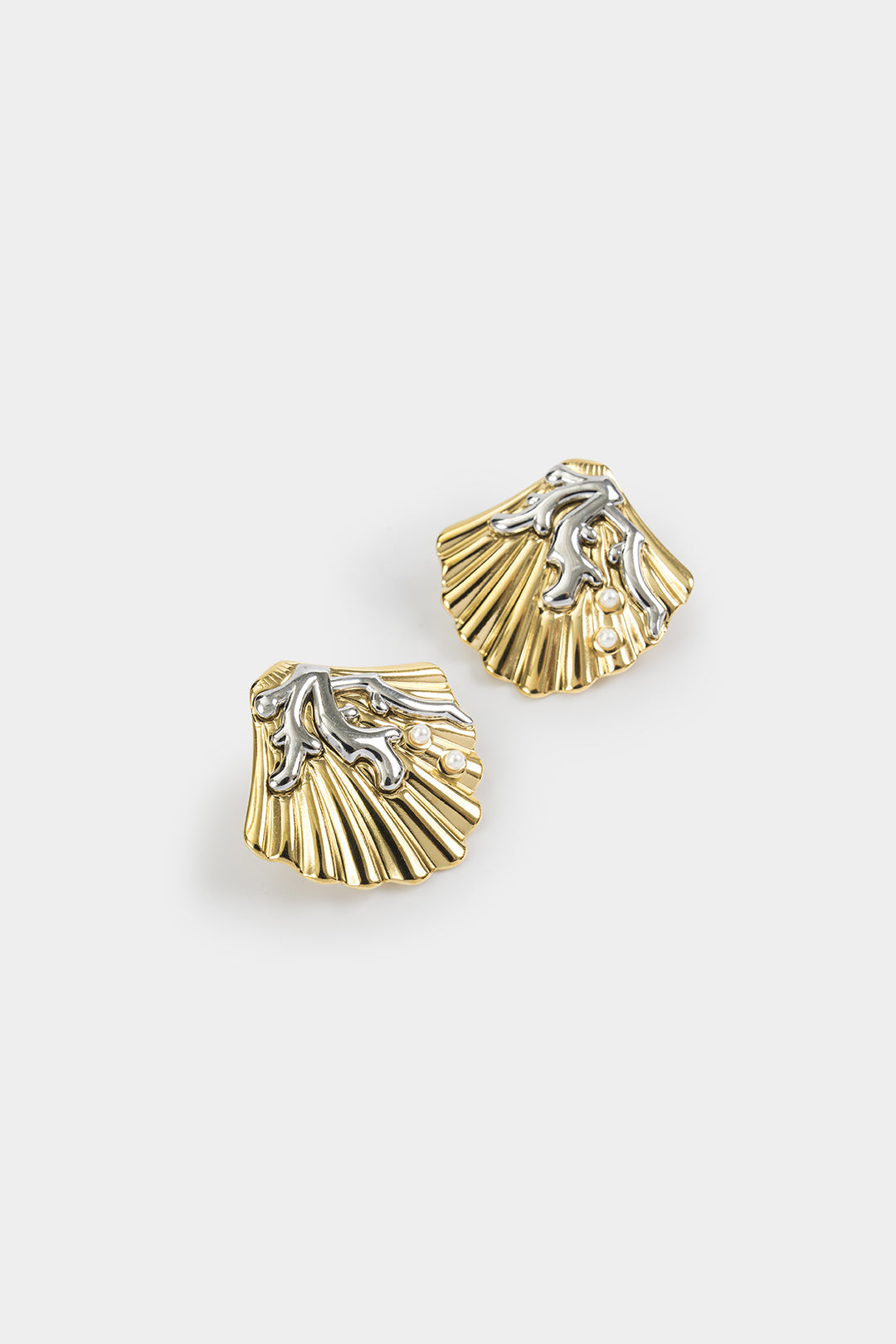 Titanium Steel Shell Earrings
